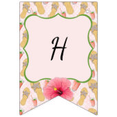 Bannière À Fanions Flip Flops Et Lemonade Joyeux Anniversaire (Deuxième drapeau)