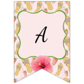 Bannière À Fanions Flip Flops Et Lemonade Joyeux Anniversaire (Troisième drapeau)