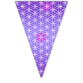 Bannière À Fanions Flower Of Life - timbre sans couture motif - viole (Deuxième drapeau)
