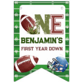 Bannière À Fanions Football 1ère année après l'anniversaire (Premier drapeau)