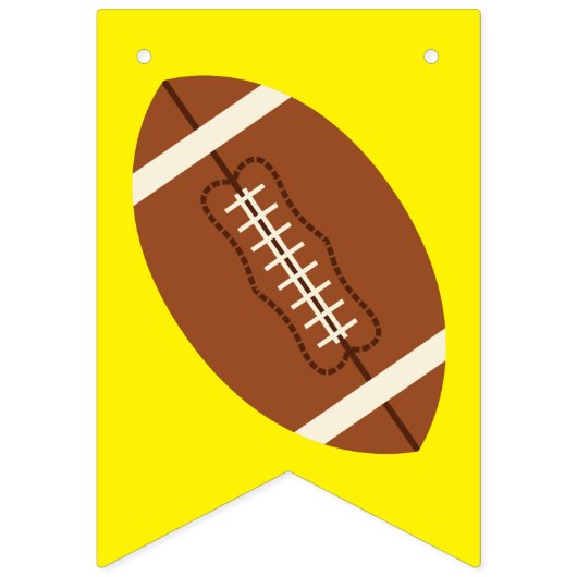 Bannière À Fanions Football Sports Anniversaire fête rose (Premier drapeau)