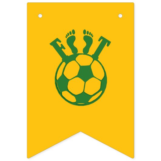 bannière à fanions Footprints of Glory – World Cup (Premier drapeau)