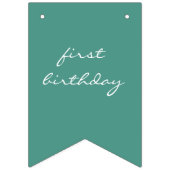 Bannière À Fanions Fraise Béary Berry premier anniversaire (Deuxième drapeau)