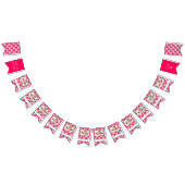 Bannière À Fanions Fraise Fille 1er anniversaire Jalons Photos (Tout)