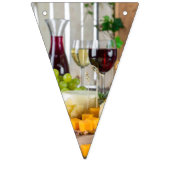 Bannière À Fanions Fromage et vin (Troisième drapeau)
