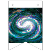Bannière À Fanions Galaxie spirale dans l'espace (Deuxième drapeau)