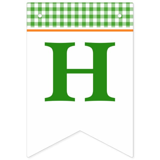 Bannière À Fanions Garçon Citrouille Patch Tractor Vert Joyeux Annive (Deuxième drapeau)