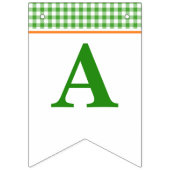 Bannière À Fanions Garçon Citrouille Patch Tractor Vert Joyeux Annive (Troisième drapeau)