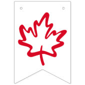 Bannière À Fanions Gardez le CANADA super ! La feuille d'érable canad (Deuxième drapeau)