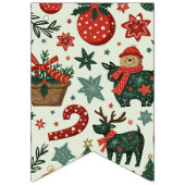 Bannière À Fanions Garland de Noël (Deuxième drapeau)