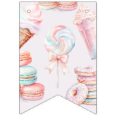 Bannière À Fanions Gâteau de glace d'anniversaire doux (Premier drapeau)