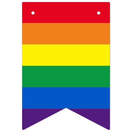 Bannière À Fanions Gay pride Lgbt rainbow strips (Deuxième drapeau)