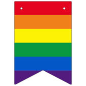 Bannière À Fanions Gay pride Lgbt rainbow strips (Premier drapeau)