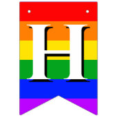 Bannière À Fanions Gay pride Mariage arc-en-ciel (Deuxième drapeau)