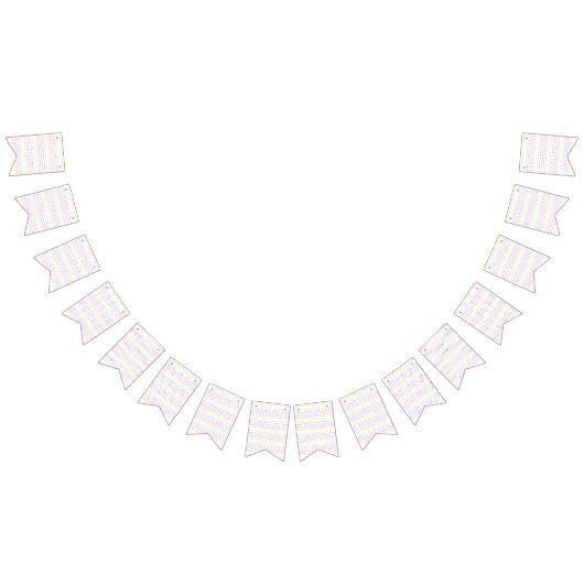 Bannière À Fanions Géométrique arc-en-ciel (Tout)