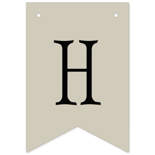 Bannière À Fanions Géométrique jaune et gris (Deuxième drapeau)