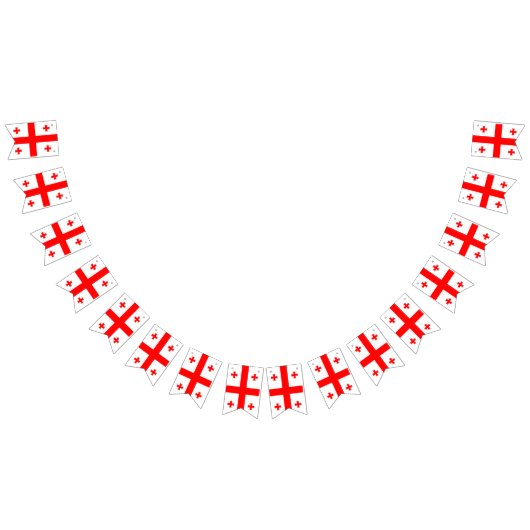 Bannière À Fanions Georgia flag bunting banner (Tout)