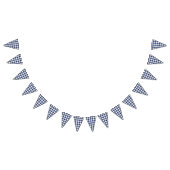 Bannière À Fanions Gingham Classique Bleu Nuit (Tout)