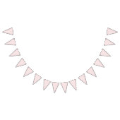Bannière À Fanions Gingham Classique de Printemps | Douce Rose (Tout)