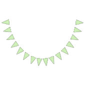 Bannière À Fanions Gingham Classique Vert de Printemps (Tout)