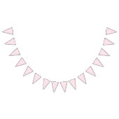 Bannière À Fanions Gingham rose classique (Tout)