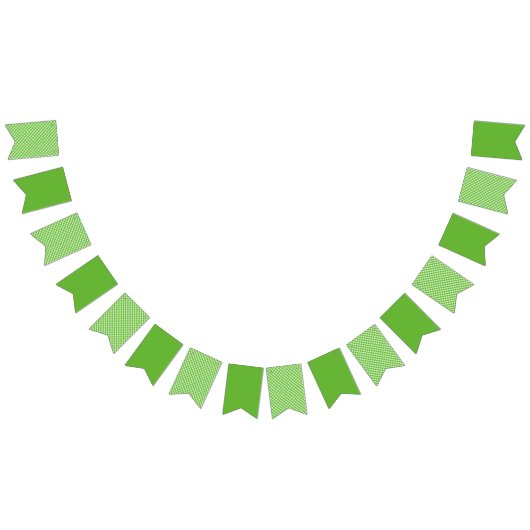 Bannière À Fanions Gingham vert (Tout)