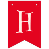 Bannière À Fanions girafe rouge (Deuxième drapeau)