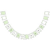 Bannière À Fanions Glorieux En vichy vert (Tout)