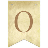 Bannière À Fanions God Bless 7 Letters Brown Parchment Confirmation (Troisième drapeau)