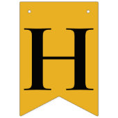 Bannière À Fanions Gold Black Joyeux anniversaire (Deuxième drapeau)