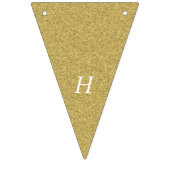 Bannière À Fanions Gold Happy Anniversary (Premier drapeau)