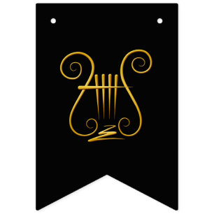 Bannière À Fanions Golden lyre