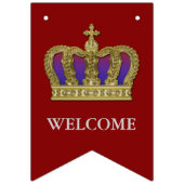 Bannière À Fanions Golden Royal Crown IV + votre backgr. & idées (Deuxième drapeau)