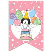 Bannière À Fanions Goldendoodle Joyeux Anniversaire Fête de Bunting d (Premier drapeau)