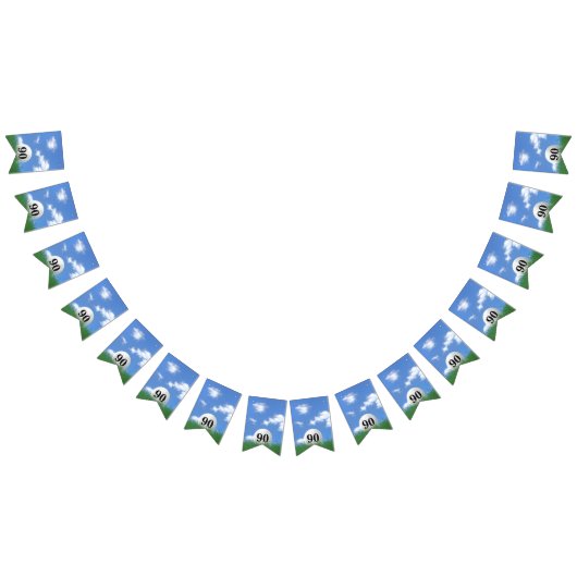 Bannière À Fanions Golf Ball pour 90e anniversaire Bunting Flags (Tout)