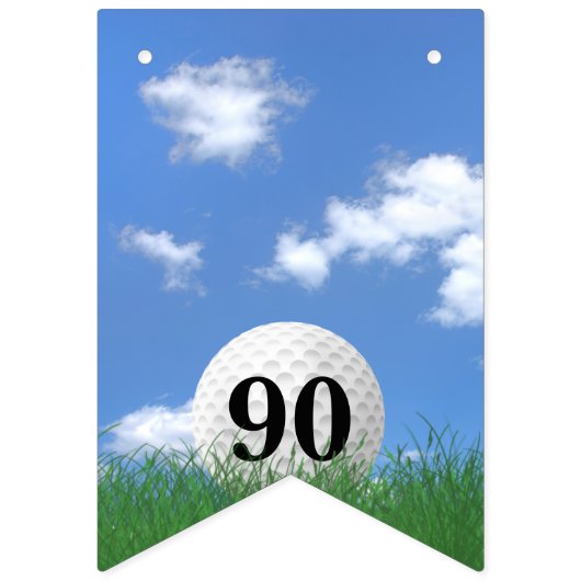 Bannière À Fanions Golf Ball pour 90e anniversaire Bunting Flags (Deuxième drapeau)