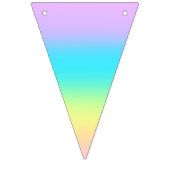 Bannière À Fanions Gradient de Gorgeous Pastel (Deuxième drapeau)