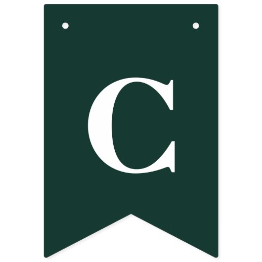 Bannière À Fanions Graduation 2025 Grad Green White (Deuxième drapeau)