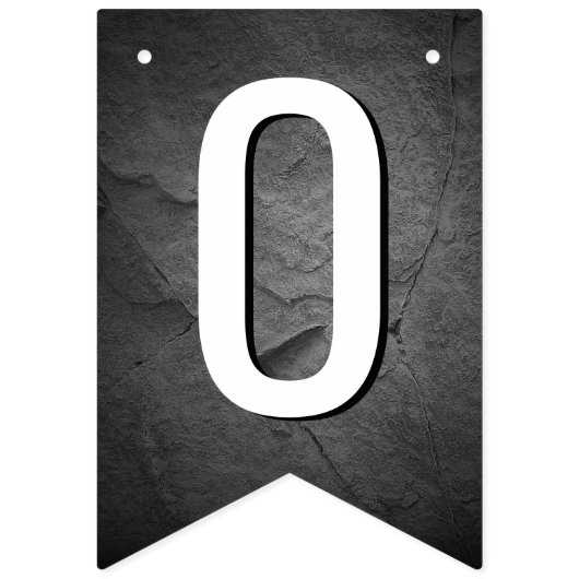 Bannière À Fanions Graduation 2025 Texte Sur Assiette Noire (Deuxième drapeau)