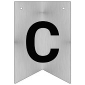 Bannière À Fanions Graduation Chic Silver Créez Votre Classe De (Deuxième drapeau)