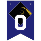 Bannière À Fanions Graduation Congrats Bleu (Deuxième drapeau)
