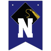 Bannière À Fanions Graduation Congrats Bleu (Troisième drapeau)