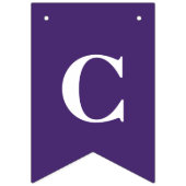 Bannière À Fanions Graduation Congrats Purple Graduate Party 2025 (Deuxième drapeau)