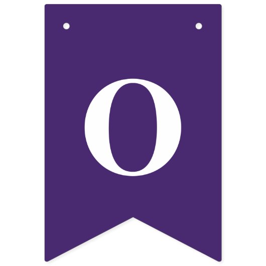 Bannière À Fanions Graduation Congrats Purple Graduate Party 2025 (Troisième drapeau)