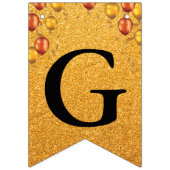 Bannière À Fanions Grand Ouverture Faux Gold Parties scintillant Ball (Deuxième drapeau)