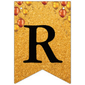 Bannière À Fanions Grand Ouverture Faux Gold Parties scintillant Ball (Troisième drapeau)