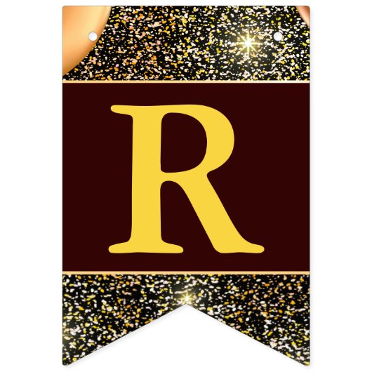 Bannière À Fanions Grand réouverture des ballons de Parties scintilla (Deuxième drapeau)