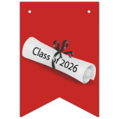 Bannière À Fanions GRATS Diplôme blanc 2025 (Deuxième drapeau)