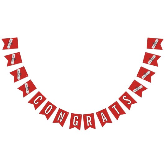 Bannière À Fanions GRATS Diplôme blanc 2025 (Tout)