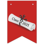 Bannière À Fanions GRATS Diplôme blanc 2025 (Premier drapeau)